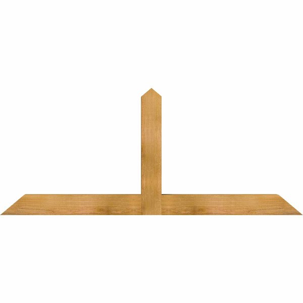 Ekena Millwork Portland Rough Sawn Timber Gable Bracket, Western Red Cedar, 60"W x 25"H x 4"D x 4"F, 10/12 Pitch GBW060X25X0404POR00RWR - main